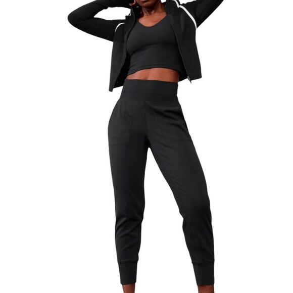 ATHLETA Venice High Rise Jogger In Black Size Small - Picture 1 of 4